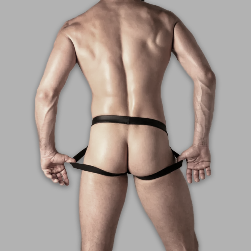 Rebel Zip Jockbrief mit Frontzip Detail