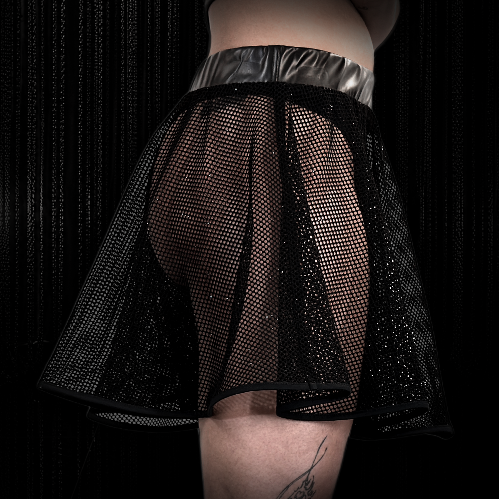 KOSA Diamond Mesh Skaterskirt Detail Diamond Mesh