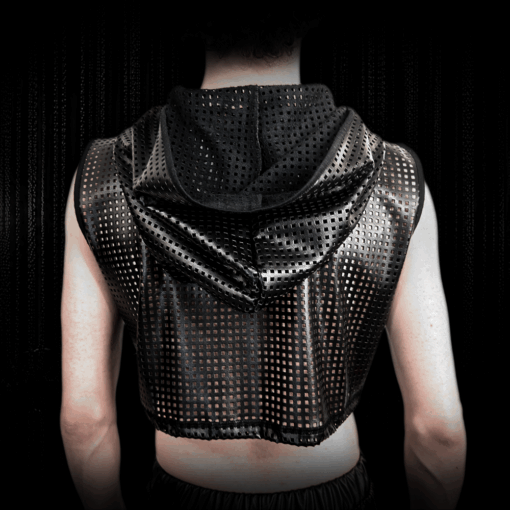 Alternative view of Crop Top mit Hoodie perforiert Male