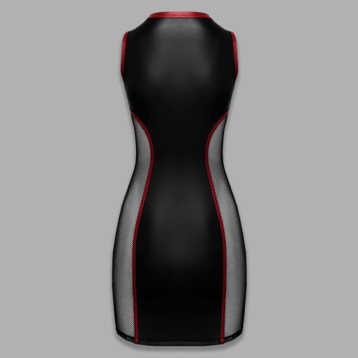 Clubwear Minikleid in Schwarz und Rot mit figurbetonter Silhouette