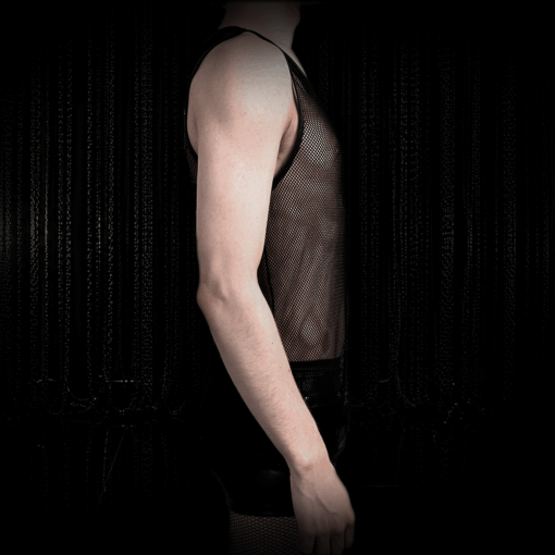Alternative view of Diamond Mesh Tank Top schwarz