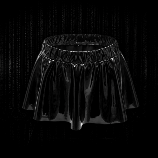 Sole Lack Rock Super Mini in Schwarz Vorderansicht