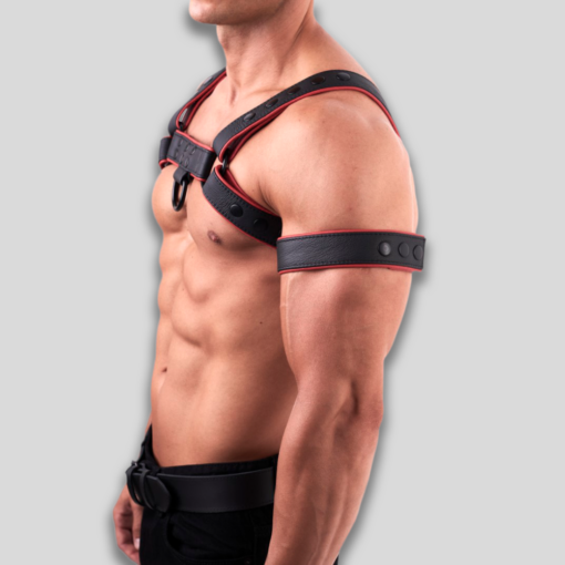 Bicepsband Druckknopf rot