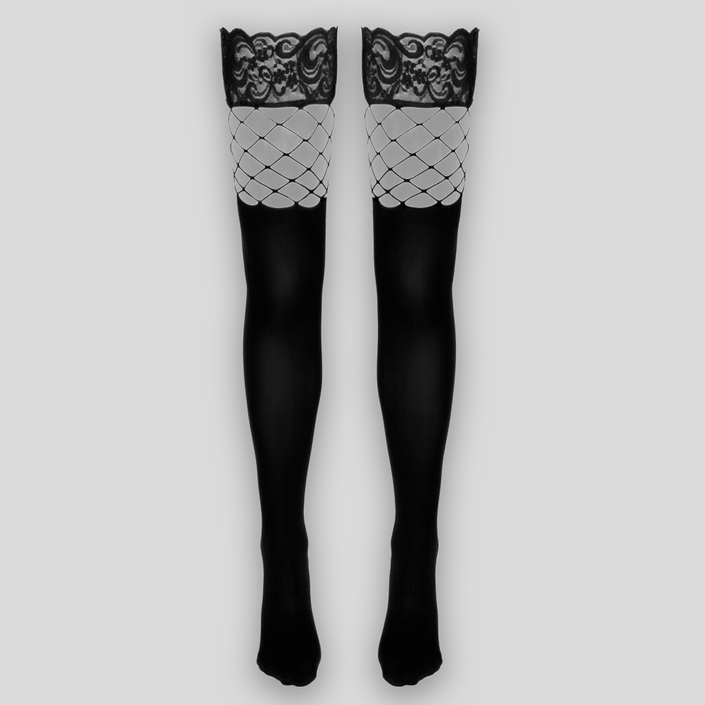 Halterlose Overknee Strümpfe – 2-in-1 Look