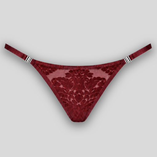 String MASQUERADE aus beflocktem Mesh – getragen Rückansicht