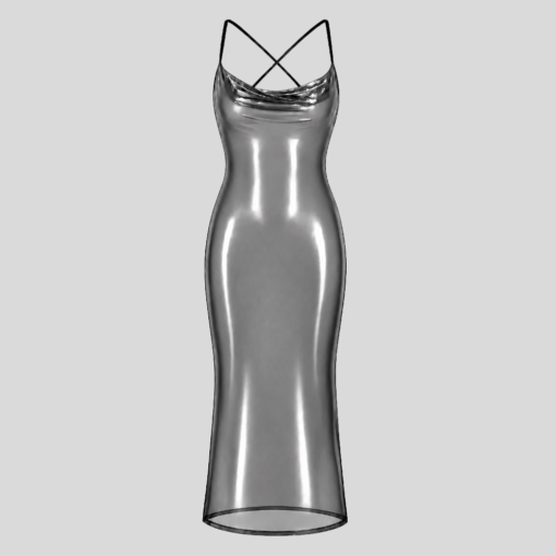 Noir Handmade F428 transparentes Minikleid