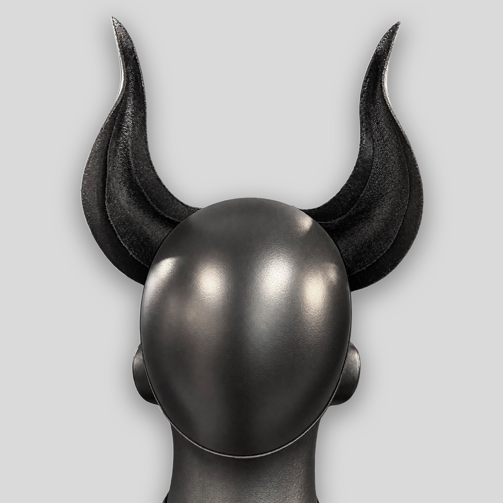 Echtledermaske DIABLO schwarz – Bild 3