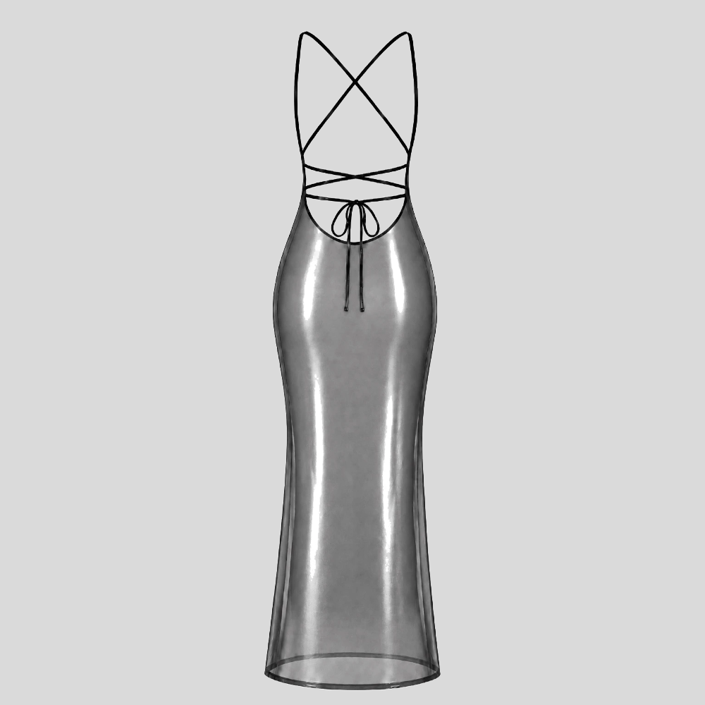 MOONDUST Minikleid mit Wasserfallausschnitt
