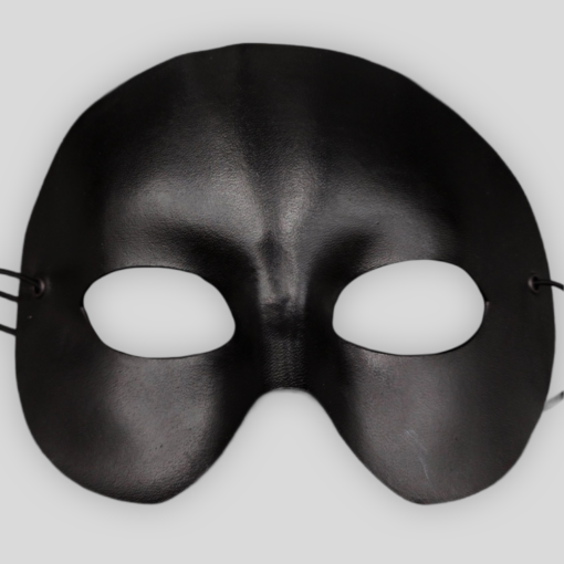 Echtledermaske MARGOT Halbgesichtsmaske aus pflanzlich gegerbtem Leder