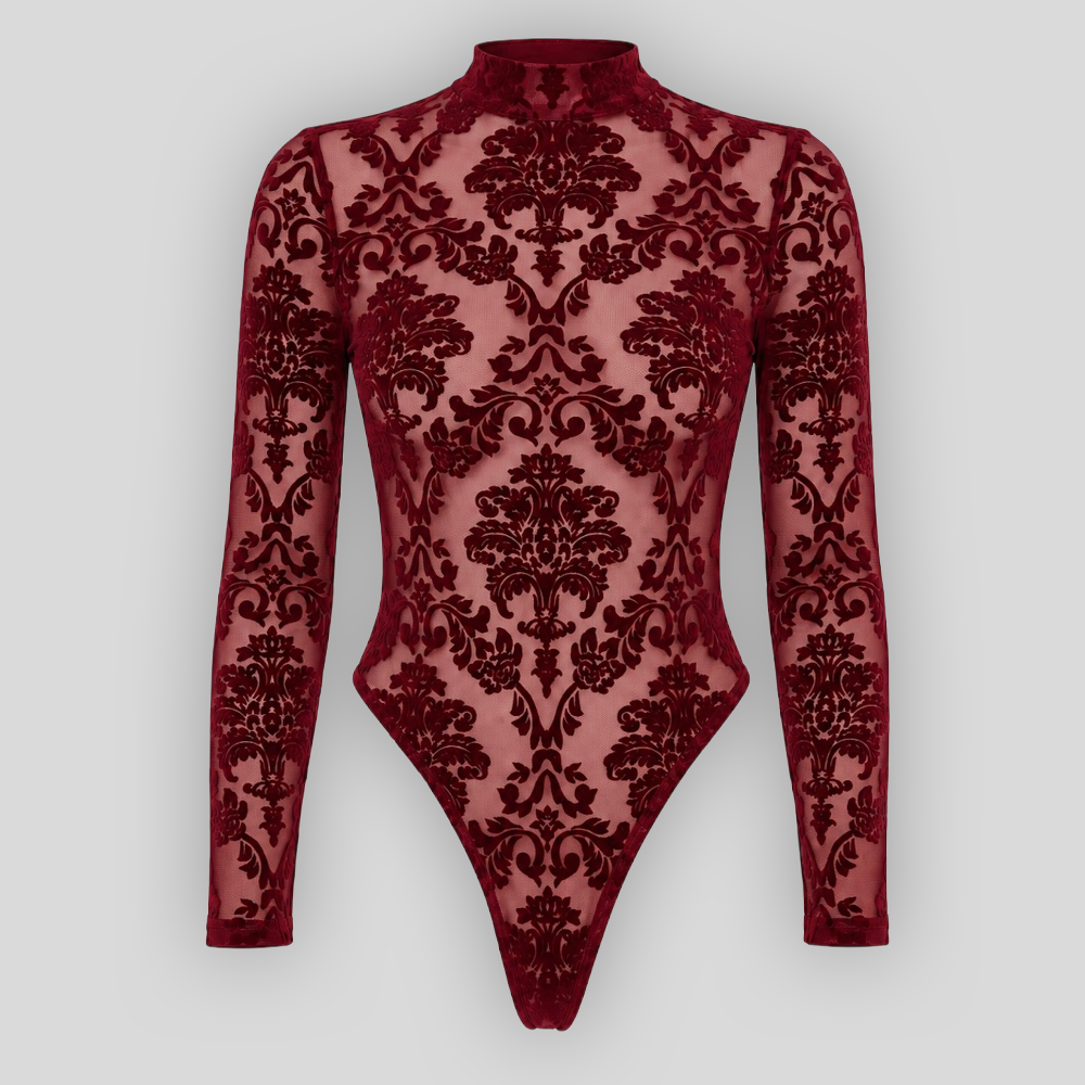 Noir Handmade F422 transparenter Mesh Body