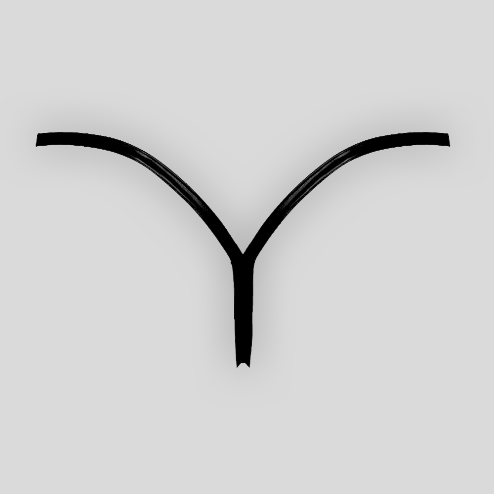 Schwarzer Powerwetlook-String – Detail der Schnürung